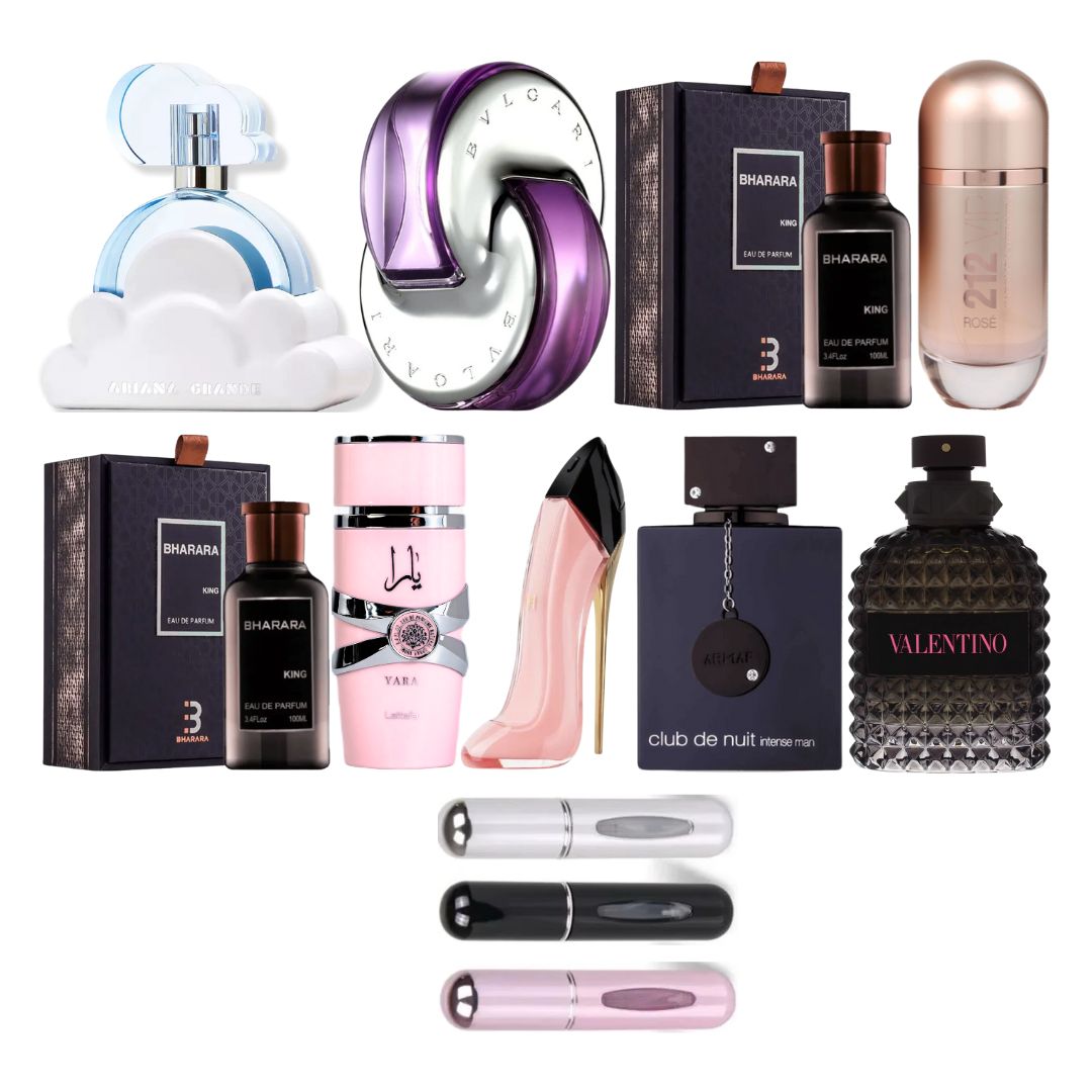 COMBO 9 PERFUMES + 3 PERFUMEROS